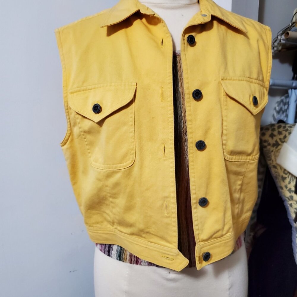 LIZSPORT Denim Vest, Size Medium